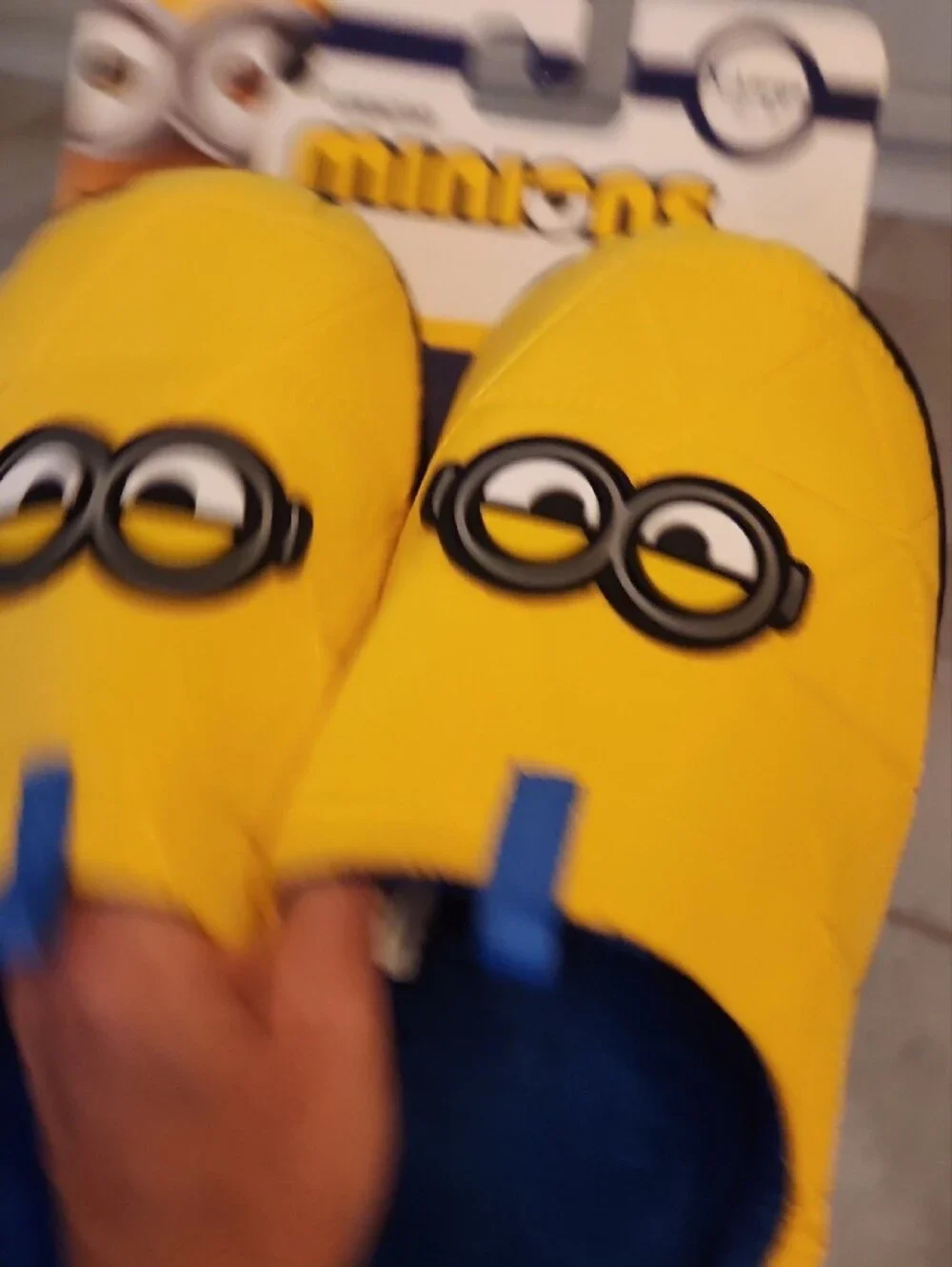 Yellow Quilted Slip-On Loafers with Character Accent